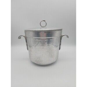 MCM BW Buenilum Hammered Aluminum Ice Bucket Two Handle
